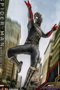 Spider-Man No Way Home Movie Masterpiece Actionfigur 1/6 Spider-Man (Black & Gold Suit)