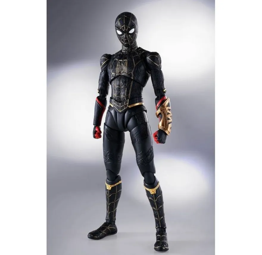 Spider-Man No Way Home S.H. Figuarts Actionfigur Spider-Man (Black & Gold Suit) Special Set