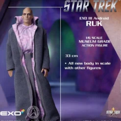 Star Trek: Raumschiff Enterprise Actionfigur 1/6 Ruk EXO III Android 33 cm