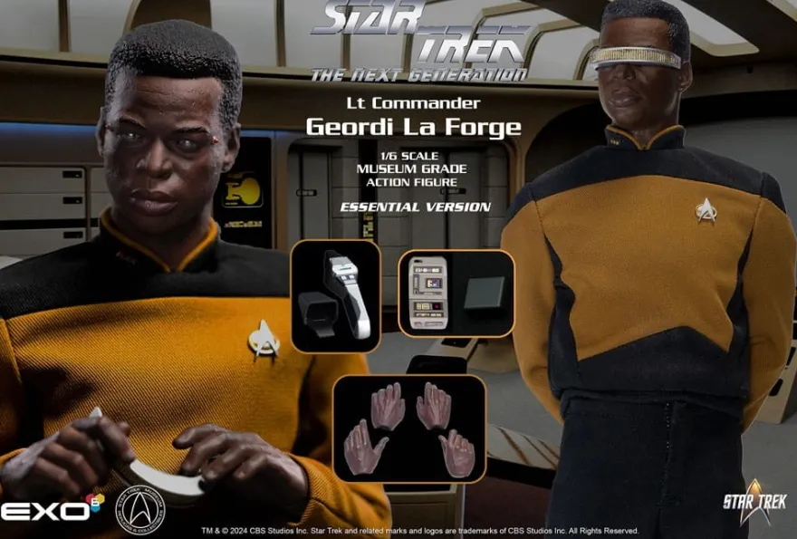 Star Trek: The Next Generation Actionfigur 1/6 Lt. Commander Geordi La Forge (Essentials Version)