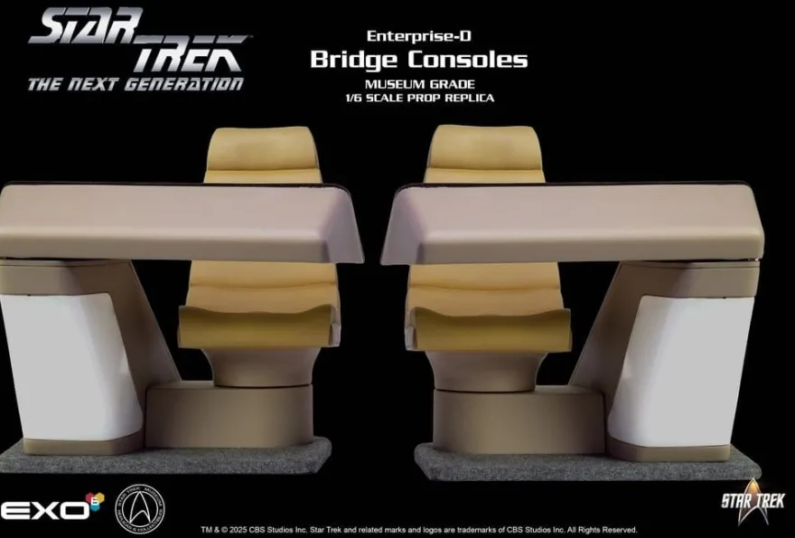 Star Trek: The Next Generation Replik 1/6 Enterprise-D Bridge Consoles Set