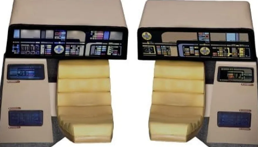 Star Trek: The Next Generation Replik 1/6 Enterprise-D Bridge Consoles Set