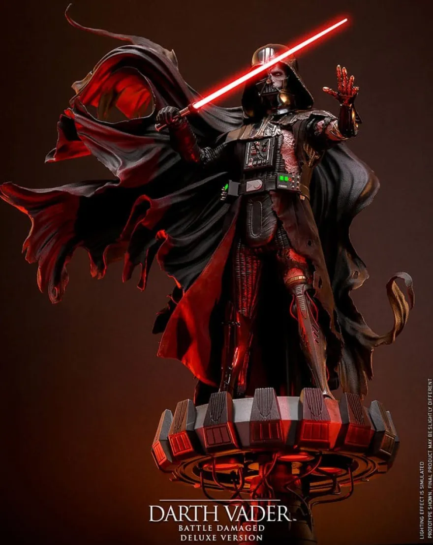 Star Wars Actionfigur 1/6 Darth Vader (Battle Damaged) Deluxe Version 35 cm