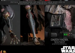Star Wars Actionfigur 1/6 Darth Vader (Battle Damaged) Deluxe Version 35 cm