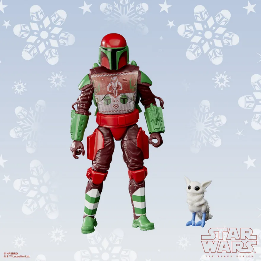 Star Wars Black Series Actionfigur 15 cm Mandalorian Warrior (Holiday Edition)