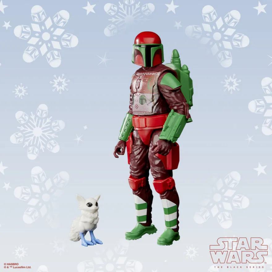 Star Wars Black Series Actionfigur 15 cm Mandalorian Warrior (Holiday Edition)