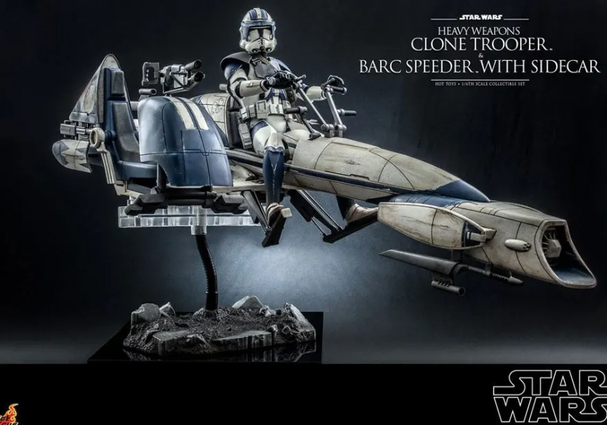 Star Wars Clone Wars Television Masterpiece Actionfiguren-Set 1/6 Heavy Weapons Clone Trooper & BARC