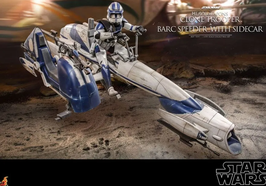 Star Wars Clone Wars Television Masterpiece Actionfiguren-Set 1/6 Heavy Weapons Clone Trooper & BARC