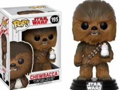 Star Wars Episode VIII POP! Vinyl Wackelkopf-Figur Chewbacca & Porg 9 cm
