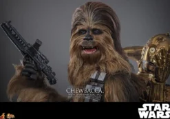 Star Wars Episode V Movie Masterpiece Actionfigur 1/6 Chewbacca with Disassembled C-3PO 36 cm