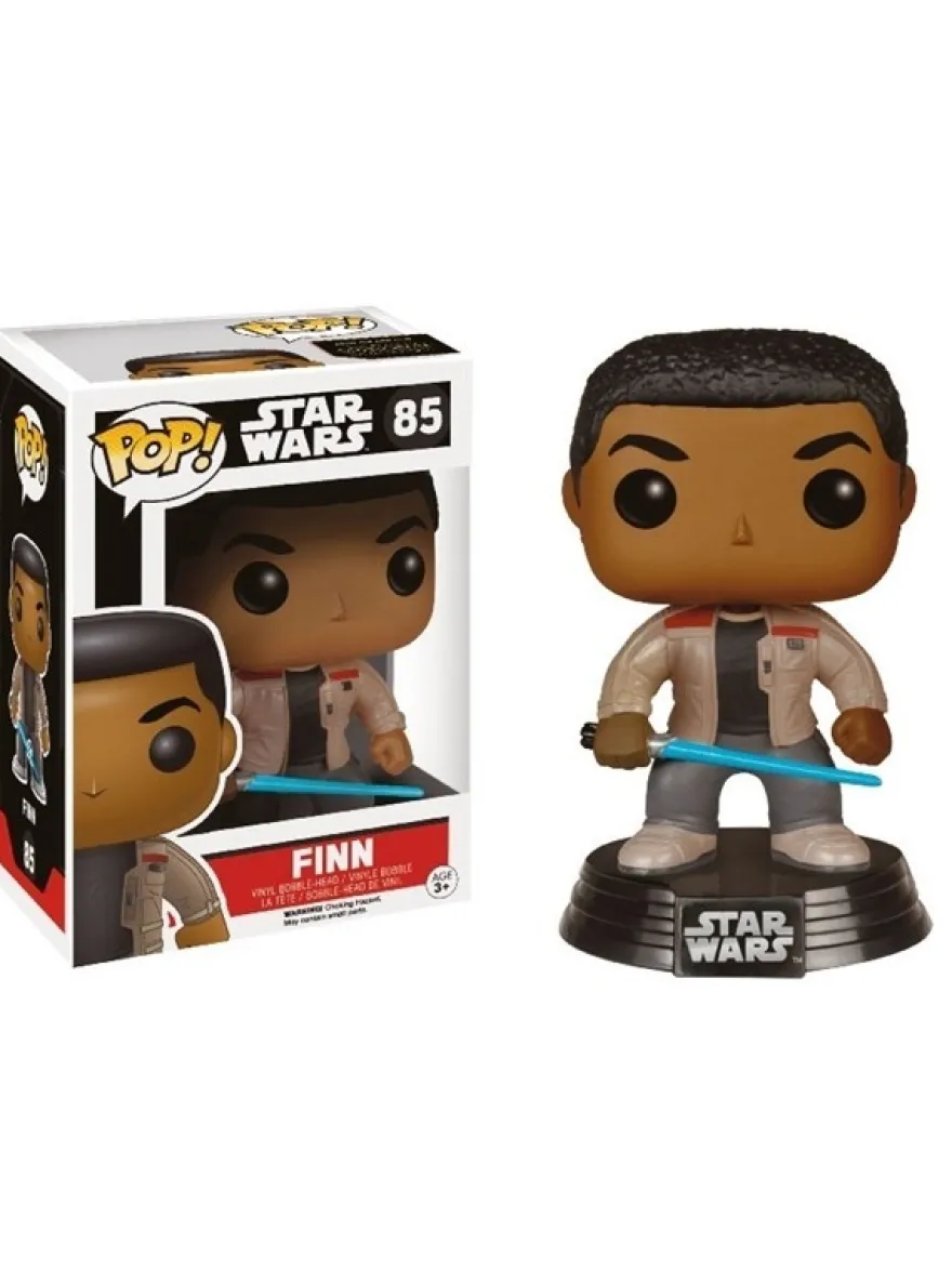 Star Wars Force Awakens Funko Pop! Vinylfigur Finn (Lightsaber) 85 Exclusive