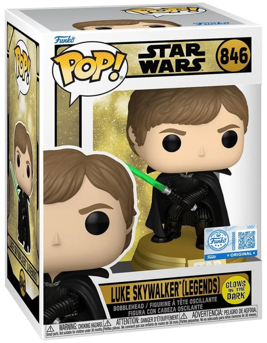 Star Wars Legends POP! Vinyl Figur Luke (GW) 9 cm
