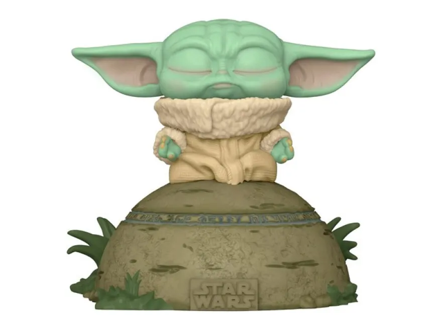 Star Wars Mandalorian Funko Pop! Deluxe Vinylfigur The Child Using the Force (Lights & Sound)