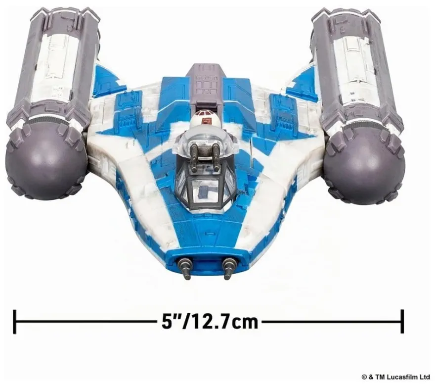 Star Wars Mittelgroßes Fahrzeug BTL-B Y-wing Starfighter with Clone Captain Rex 13 cm