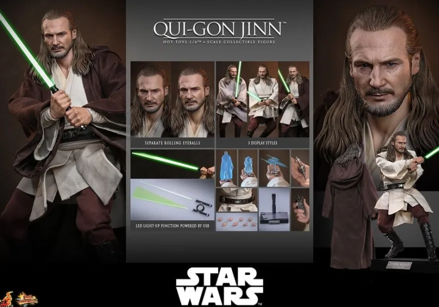 Star Wars Movie Masterpiece Actionfigur 1/6 Qui-Gon Jinn (Collector Edition) 32 cm