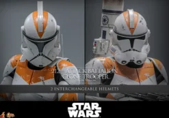 Star Wars: The Clone Wars Actionfigur 1/6 212th Attack Battalion Clone Trooper Deluxe Version 30 cm