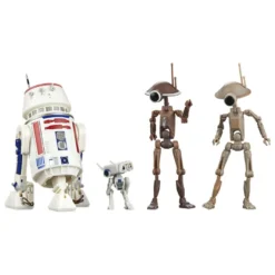 Star Wars: The Mandalorian Black Series Actionfiguren 4er-Pack R5-D4, BD-72 & Pit Droids