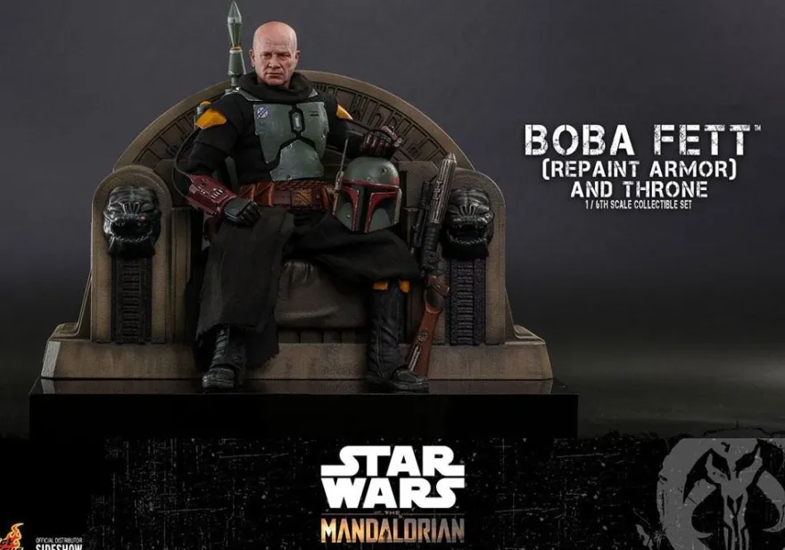 Star Wars The Mandalorian Television Masterpiece Actionfigur 1/6 Boba Fett (Repaint Armor) & Throne