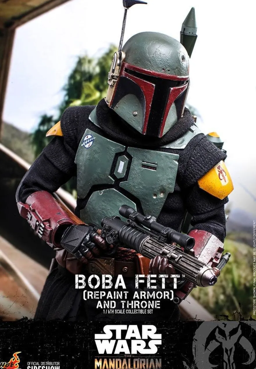 Star Wars The Mandalorian Television Masterpiece Actionfigur 1/6 Boba Fett (Repaint Armor) & Throne