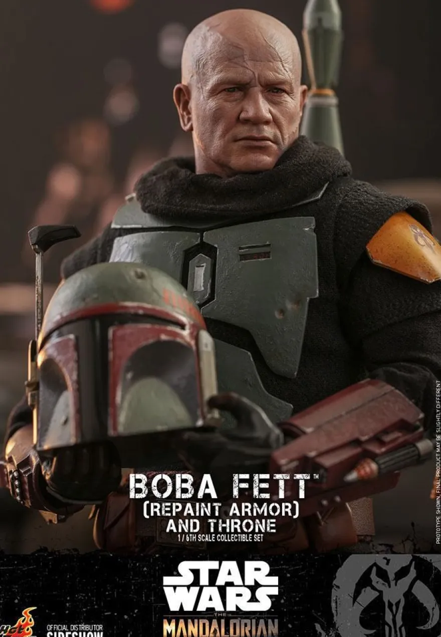 Star Wars The Mandalorian Television Masterpiece Actionfigur 1/6 Boba Fett (Repaint Armor) & Throne