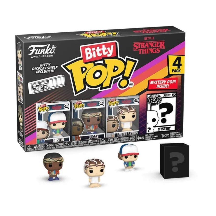 Stranger Things Bitty POP! Vinyl Figuren 4er-Pack Dustin 2,5 cm