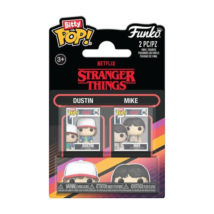 Stranger Things Bitty POP! Vinyl Figuren 2er-Pack Dustin & Mike 2,5 cm