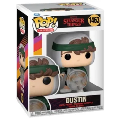 Stranger Things POP! TV Vinyl Figur Hunter Dustin with Shield 9 cm