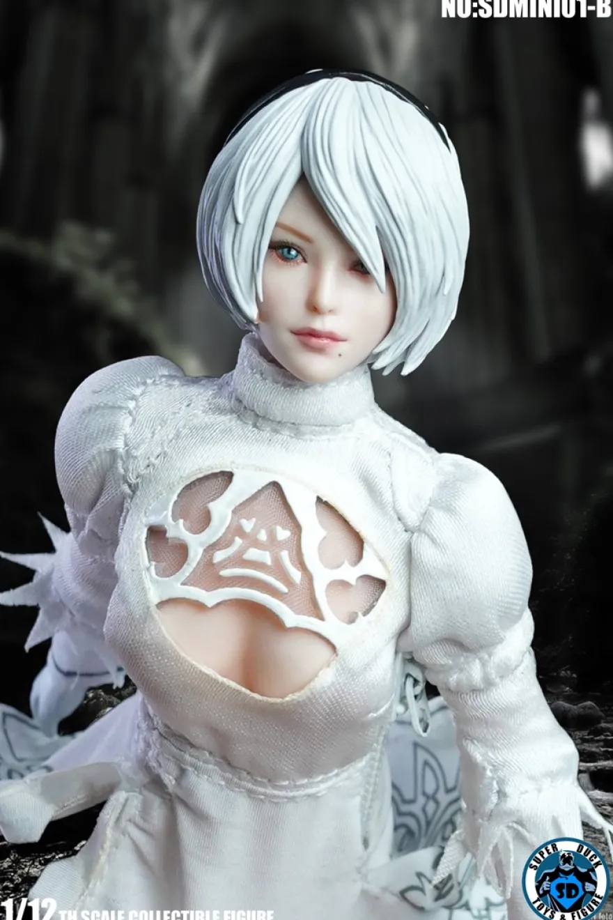 SUPER DUCK 1/12 Sexy Robot Kopf & Kostüm (White)