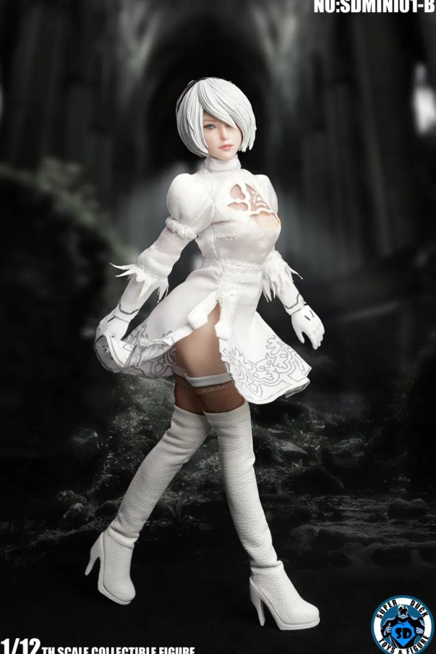 SUPER DUCK 1/12 Sexy Robot Kopf & Kostüm (White)