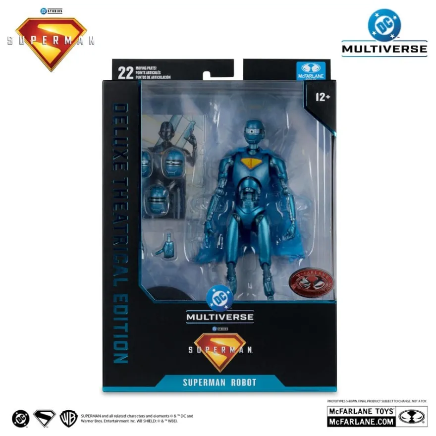 Superman (2025) DC Multiverse Deluxe Actionfigur Superman Robot (Red Platinum Edition) 18 cm