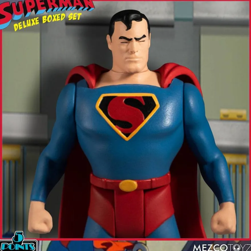 Superman The Mechanical Monsters (1941) '5 Points' Actionfiguren Deluxe Box-Set