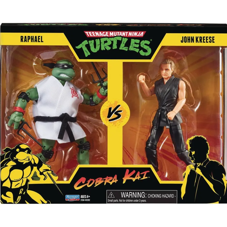Teenage Mutant Ninja Turtles x Cobra Kai Actionfiguren Raphael vs. John Kreese (2-Pack)