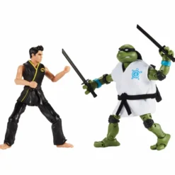 Teenage Mutant Ninja Turtles x Cobra Kai Actionfiguren Leonardo vs. Miguel Diaz (2-Pack)