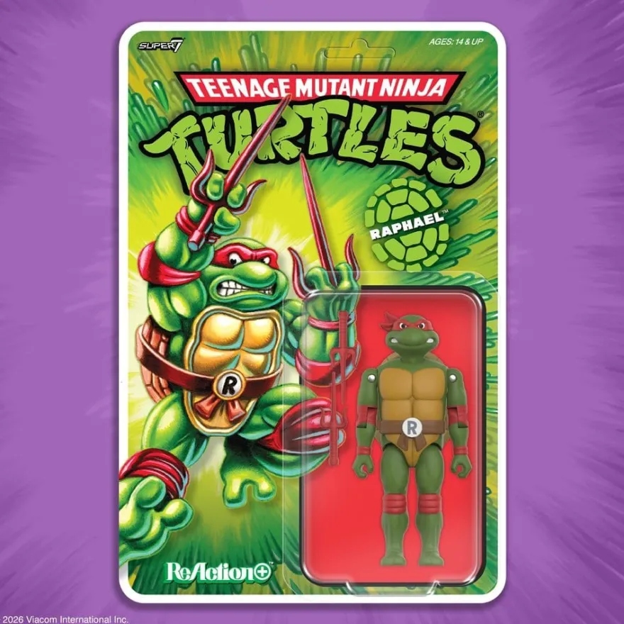 Teenage Mutant Ninja Turtles ReAction+ Actionfigur Wave 01 Raphael