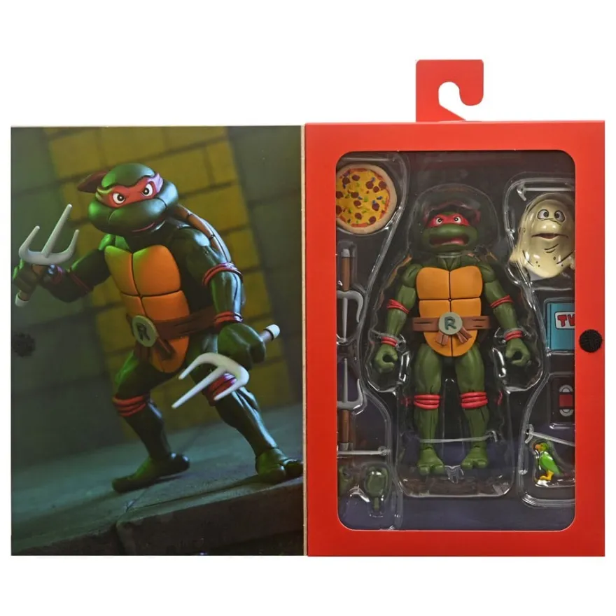 Teenage Mutant Ninja Turtles (Cartoon) Actionfigur Ultimate Raphael Pizza Club VHS 18 cm