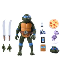 Teenage Mutant Ninja Turtles (Cartoon) Actionfigur Ultimate Leonardo Pizza Club VHS 18 cm