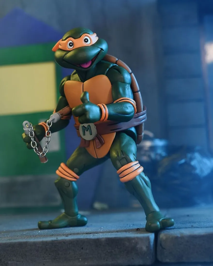 Teenage Mutant Ninja Turtles (Cartoon) Actionfigur Ultimate Michelangelo Pizza Club VHS 18 cm