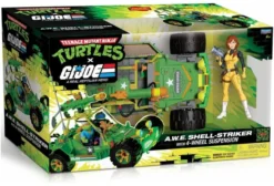 Teenage Mutant Ninja Turtles x G.I. Joe Crossover Classics Fahrzeug A.W.E. Shell-Striker mit Figur