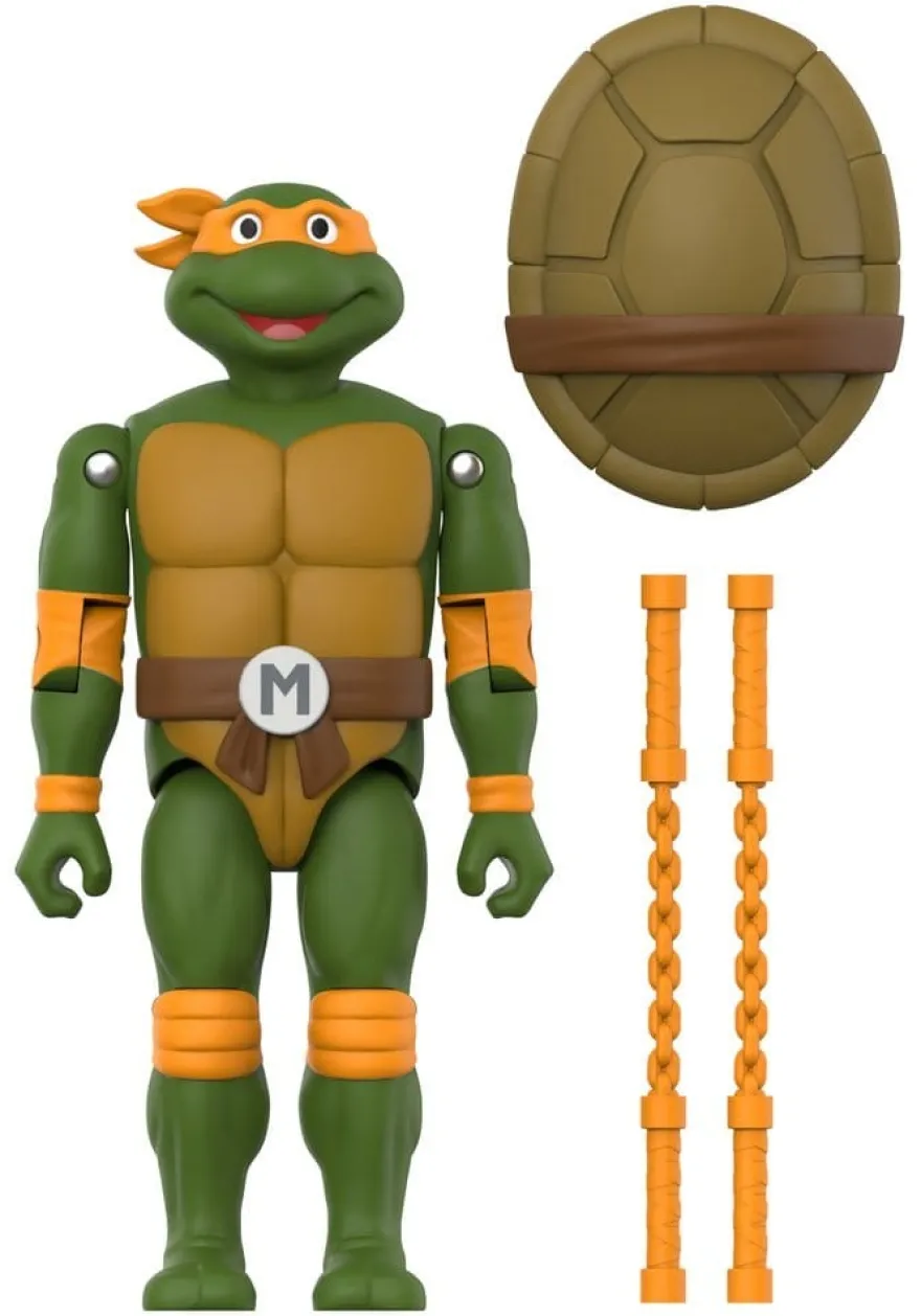 Teenage Mutant Ninja Turtles ReAction+ Actionfigur Wave 02 Michelangelo