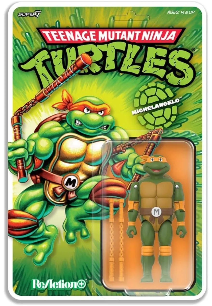 Teenage Mutant Ninja Turtles ReAction+ Actionfigur Wave 02 Michelangelo