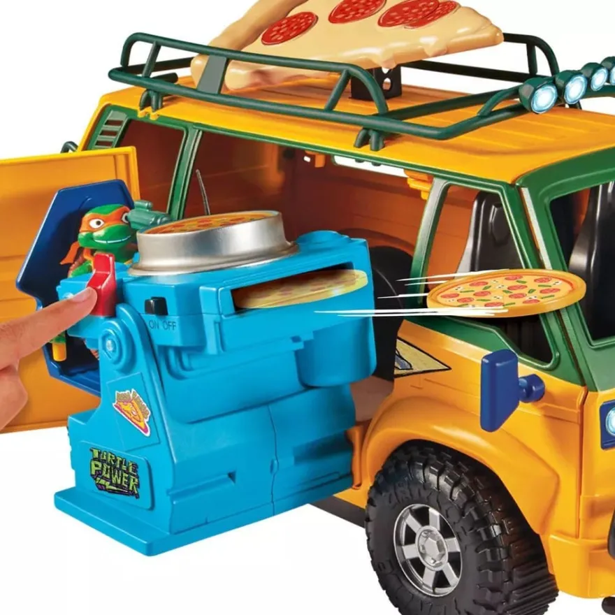 Teenage Mutant Ninja Turtles: Mutant Mayhem Fahrzeug Pizzafire Van 20 cm