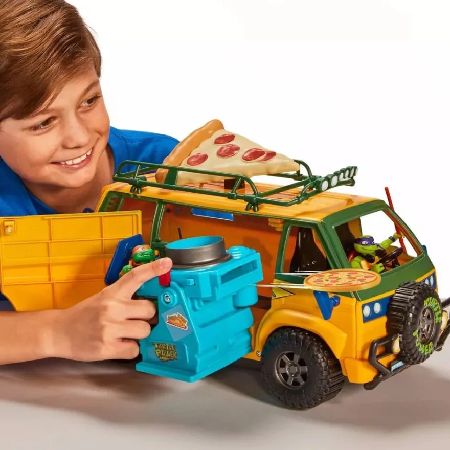 Teenage Mutant Ninja Turtles: Mutant Mayhem Fahrzeug Pizzafire Van 20 cm