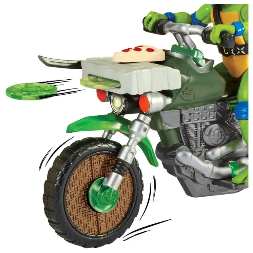 Teenage Mutant Ninja Turtles: Mutant Mayhem Drive n Kick Motorrad mit Leo