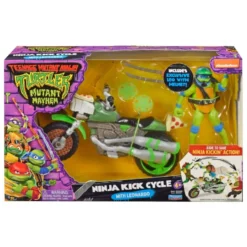 Teenage Mutant Ninja Turtles: Mutant Mayhem Drive n Kick Motorrad mit Leo
