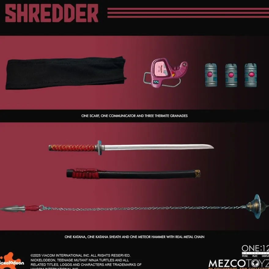 Teenage Mutant Ninja Turtles Actionfigur 1/12 Shredder 17 cm