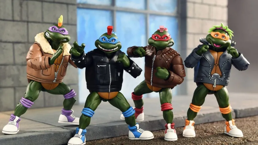 Teenage Mutant Ninja Turtles (Cartoon) Actionfiguren 4er-Pack Punk Turtles 18 cm
