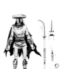 Teenage Mutant Ninja Turtles Actionfigur Elite Foot Ninja Guard Black & White 18 cm