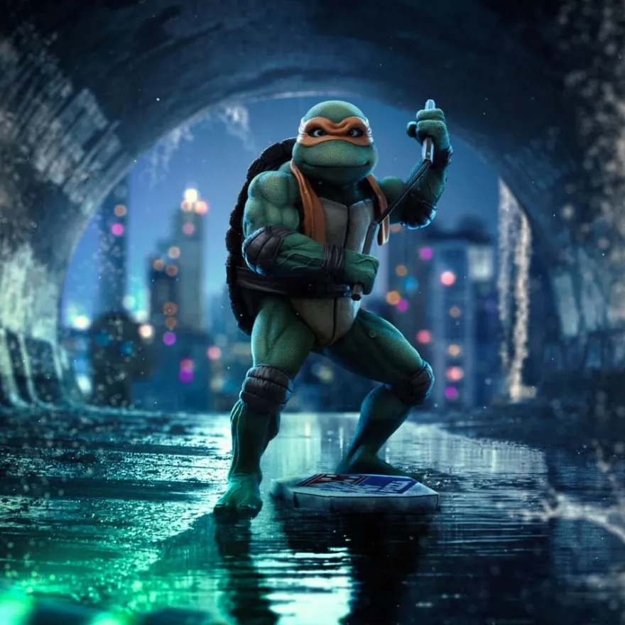 Teenage Mutant Ninja Turtles Art Scale Statue 1/10 Michelangelo 19 cm