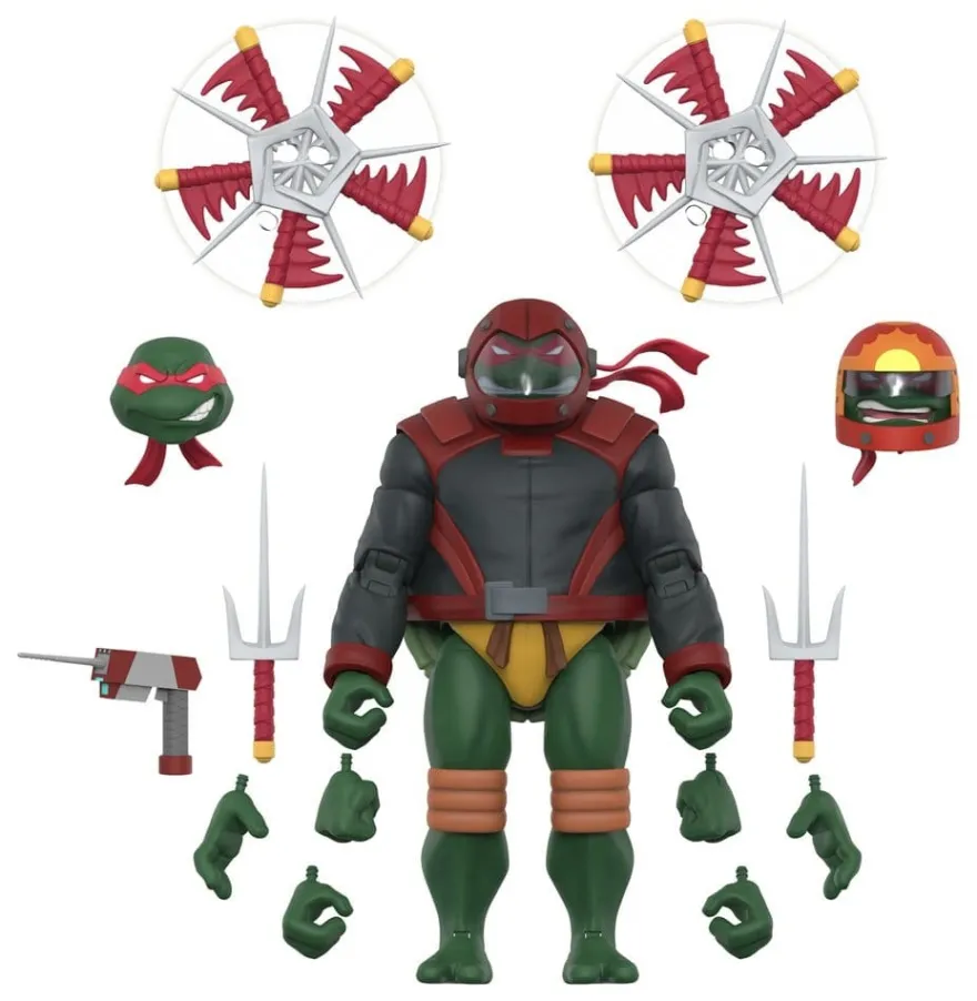 Teenage Mutant Ninja Turtles Ultimates Actionfigur Wave 14 Raphael (Road Gear)