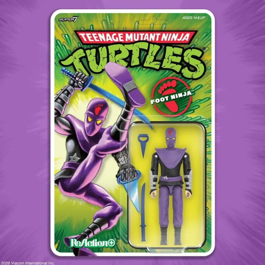 Teenage Mutant Ninja Turtles ReAction+ Actionfigur Wave 01 Foot Ninja